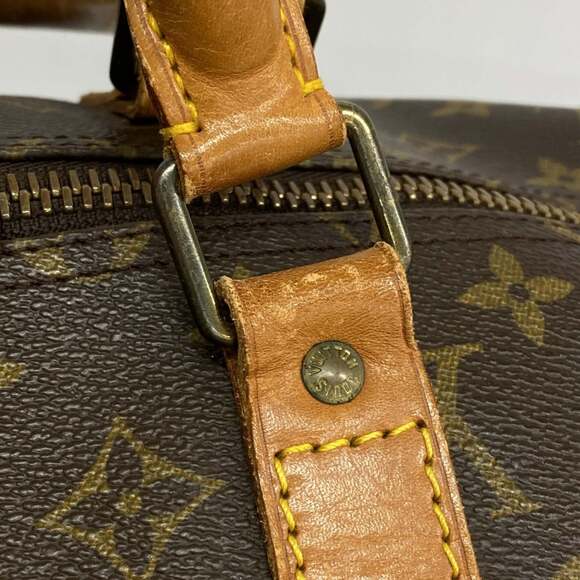 LOUIS VUITTON Authentic Brown Monogram Keepall 55 Boston Bag - Picture 9 of 13